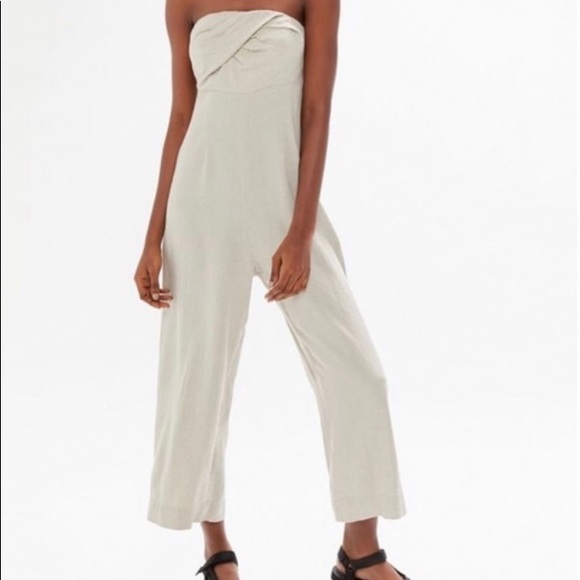 Urban Outfitters Pants - Urban Oufitters Strapless Linen Jumpsuit